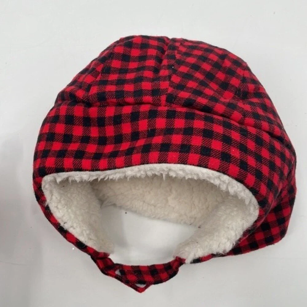 Carter’s Check Buffalo Sherpa-Lined trapper hat 12-24 months